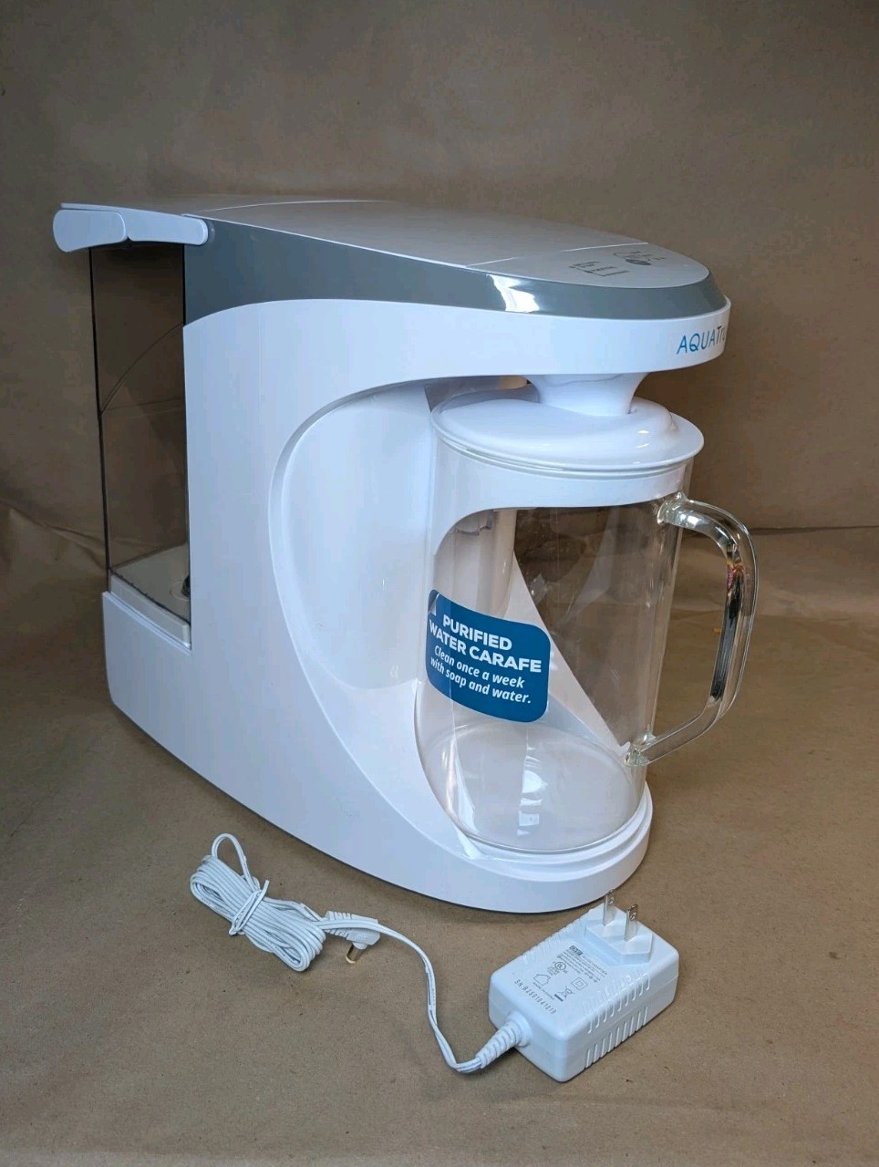AQUATRU Carafe Countertop Reverse Osmosis Water Purifier with Filters (READ!)