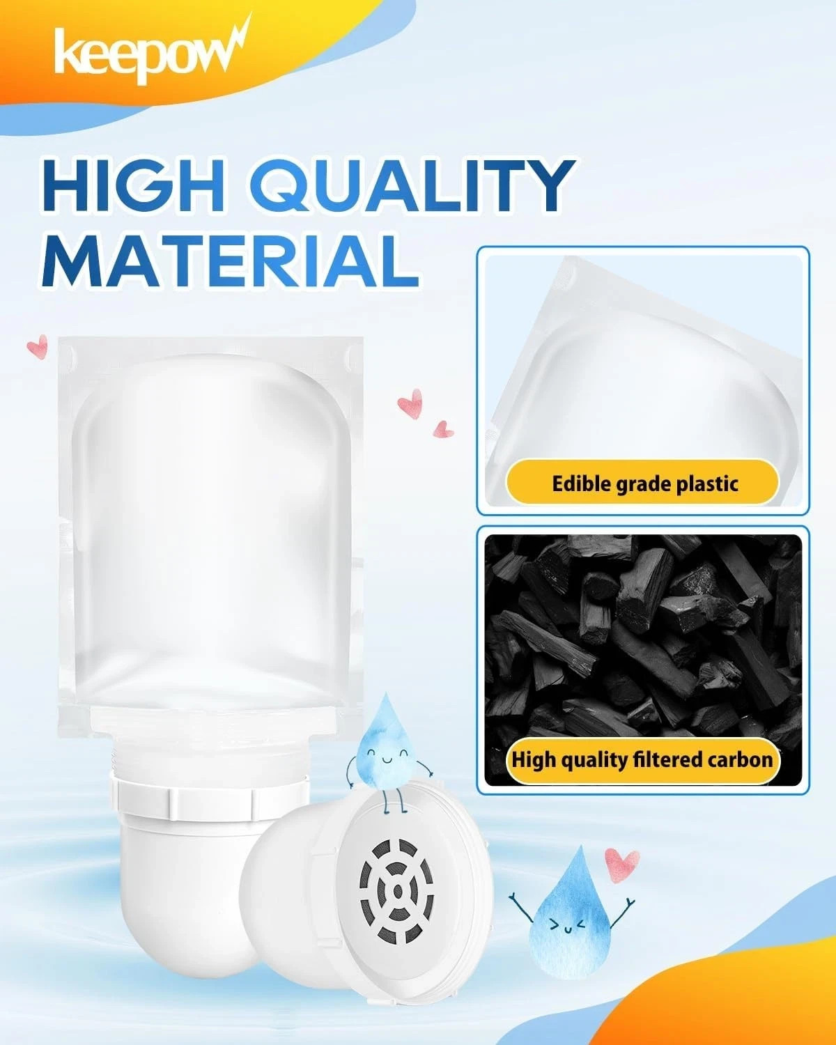 3 Pack Water Filters Replacement Compatible with Clearly Filtered Water Pitcher