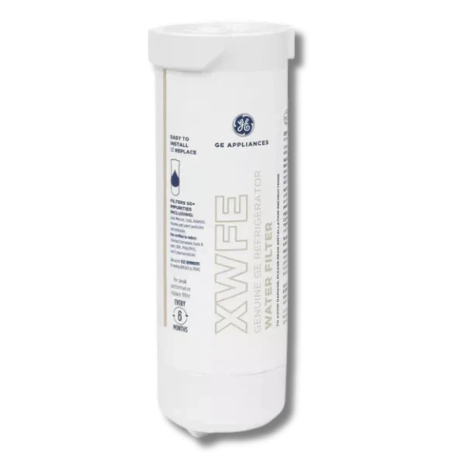 GE XWFE Refrigerator Water Filter, Genuine Replacement Filter,WITHOUT CHIP