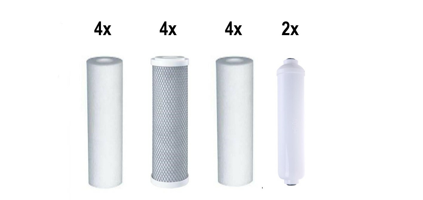 Replacement Filter 5 Levels 2 Years Reverse Osmosis System Water Filter 14 Piece