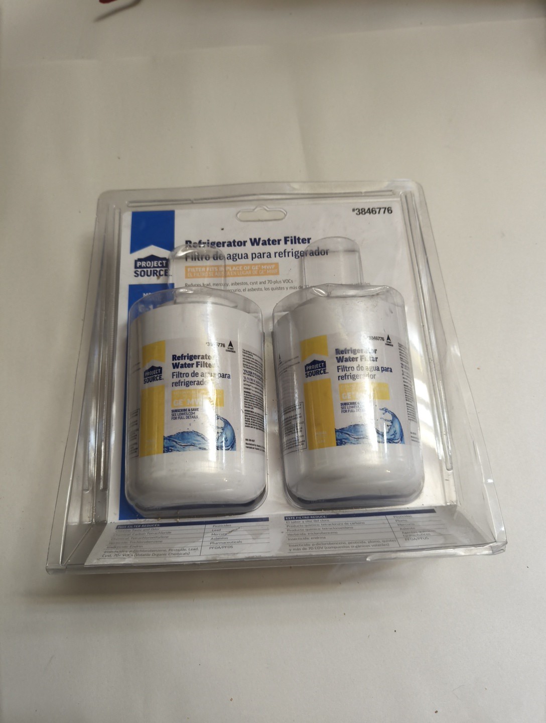 Project Source #3846776 G-1-2 Refrigerator Water Filters fits GE MWF CO39