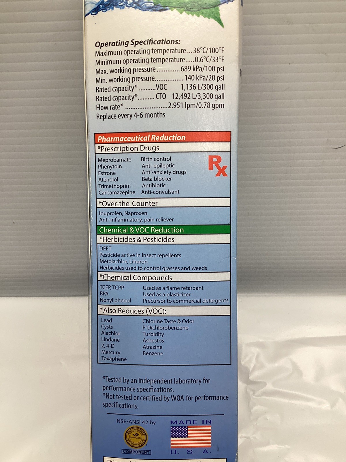 Swift Sub-Zero Replacement 4204490 Refrigerator Water Filter by SGF-ZS48 Rx