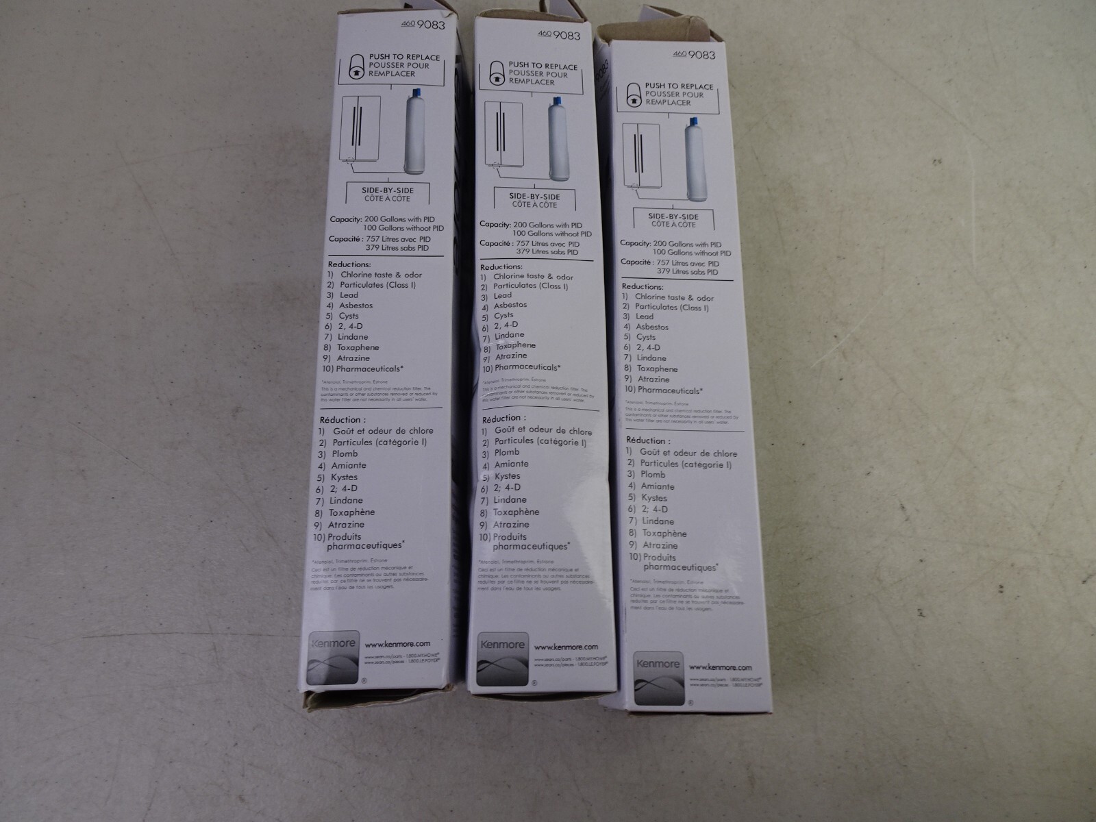 3 Pack Kenmore 9083 469083 9020 Replacement Refrigerator Cartridge Water Filter