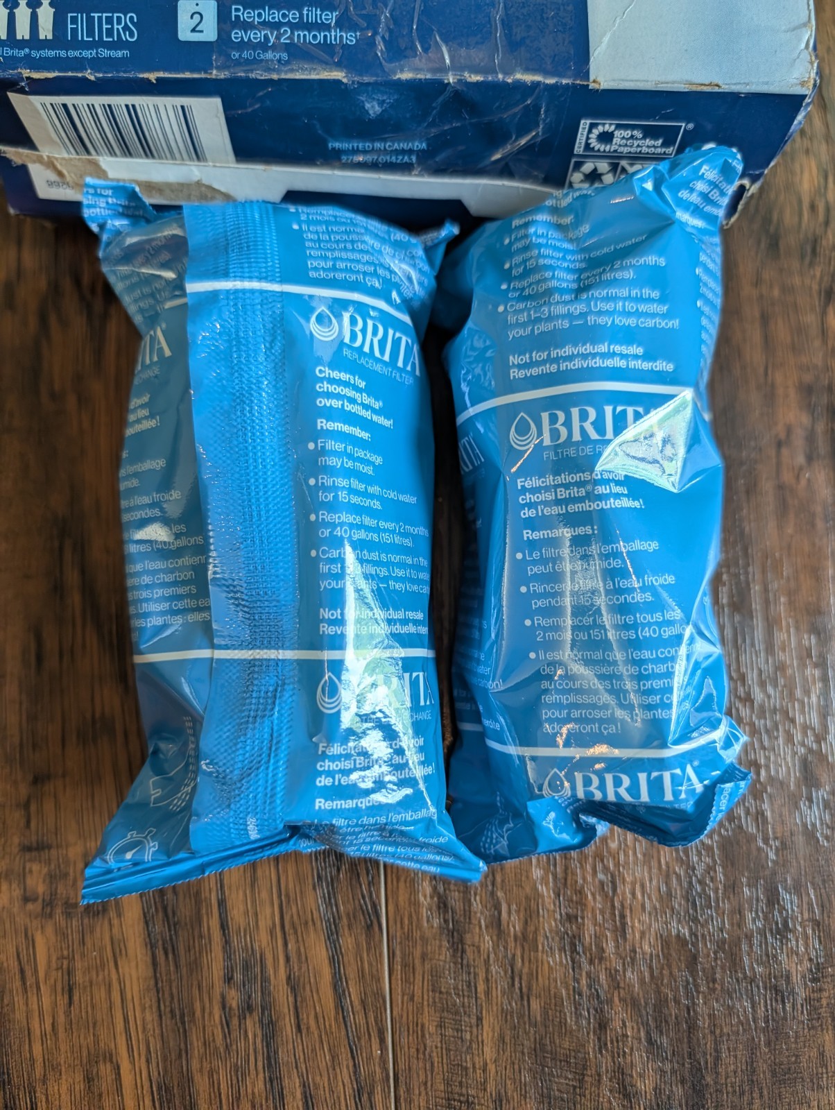 *2* Brita Plus Water Filter Bpa-free High-density Replacement Filter For Pitcher