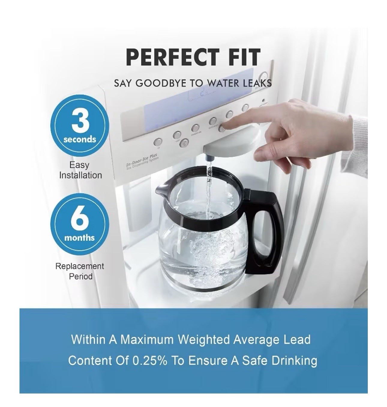ULTRAWF Water Filter for Kenmore 9999, 469999, 46-9999, A0094E28261 3 pack SEALD