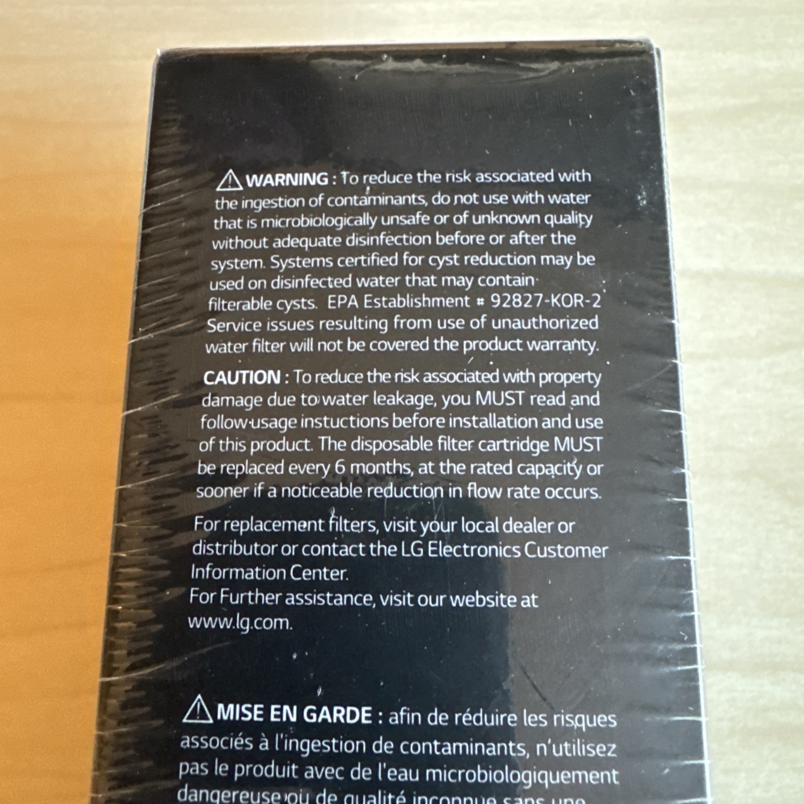 LG LT1000P 6 Month Refrigerator Replacement Water Filter NSF42 NSF53 NSF401