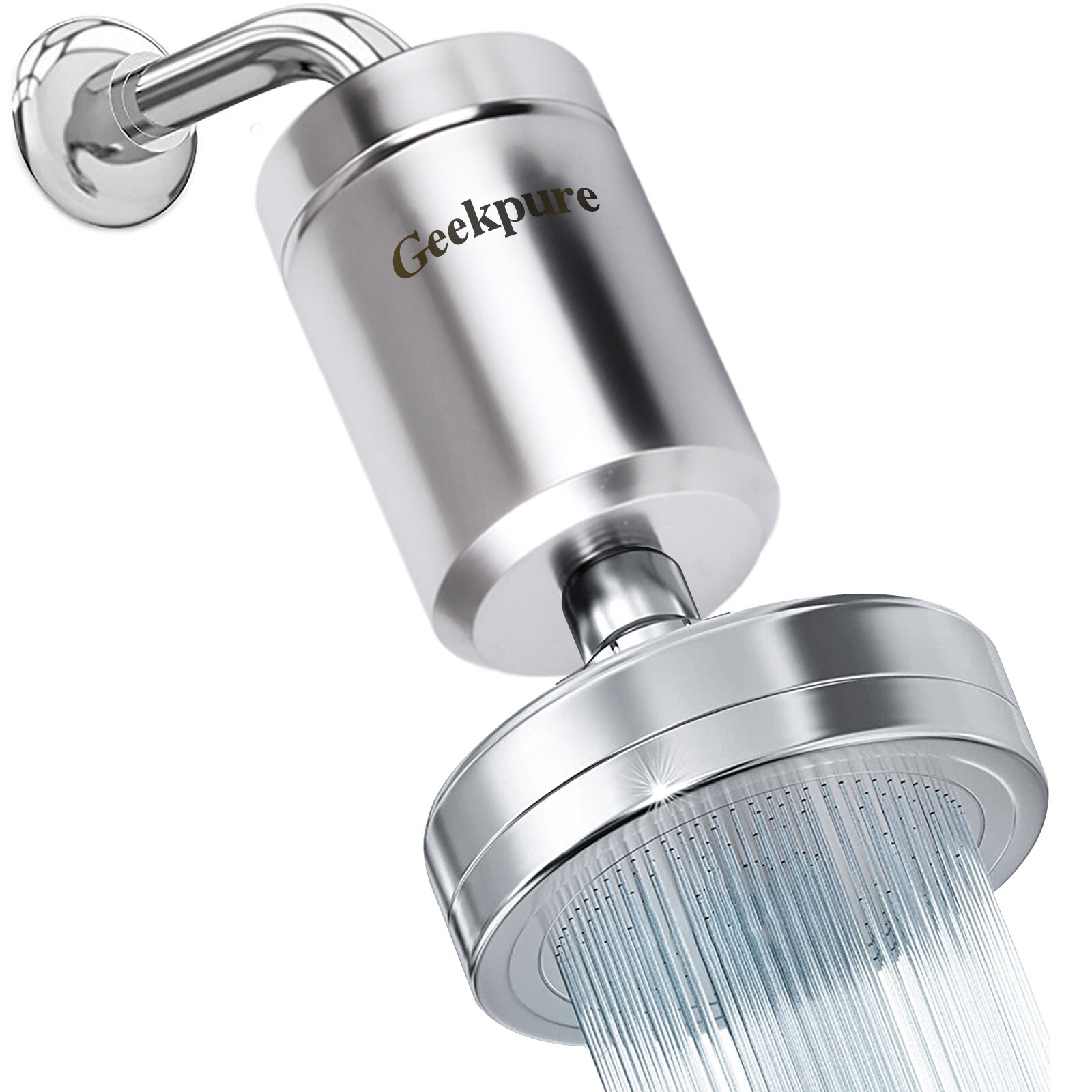 Geekpure 5-stage Shower Filter Reduces Chlorine Odor Rust Improves Skin