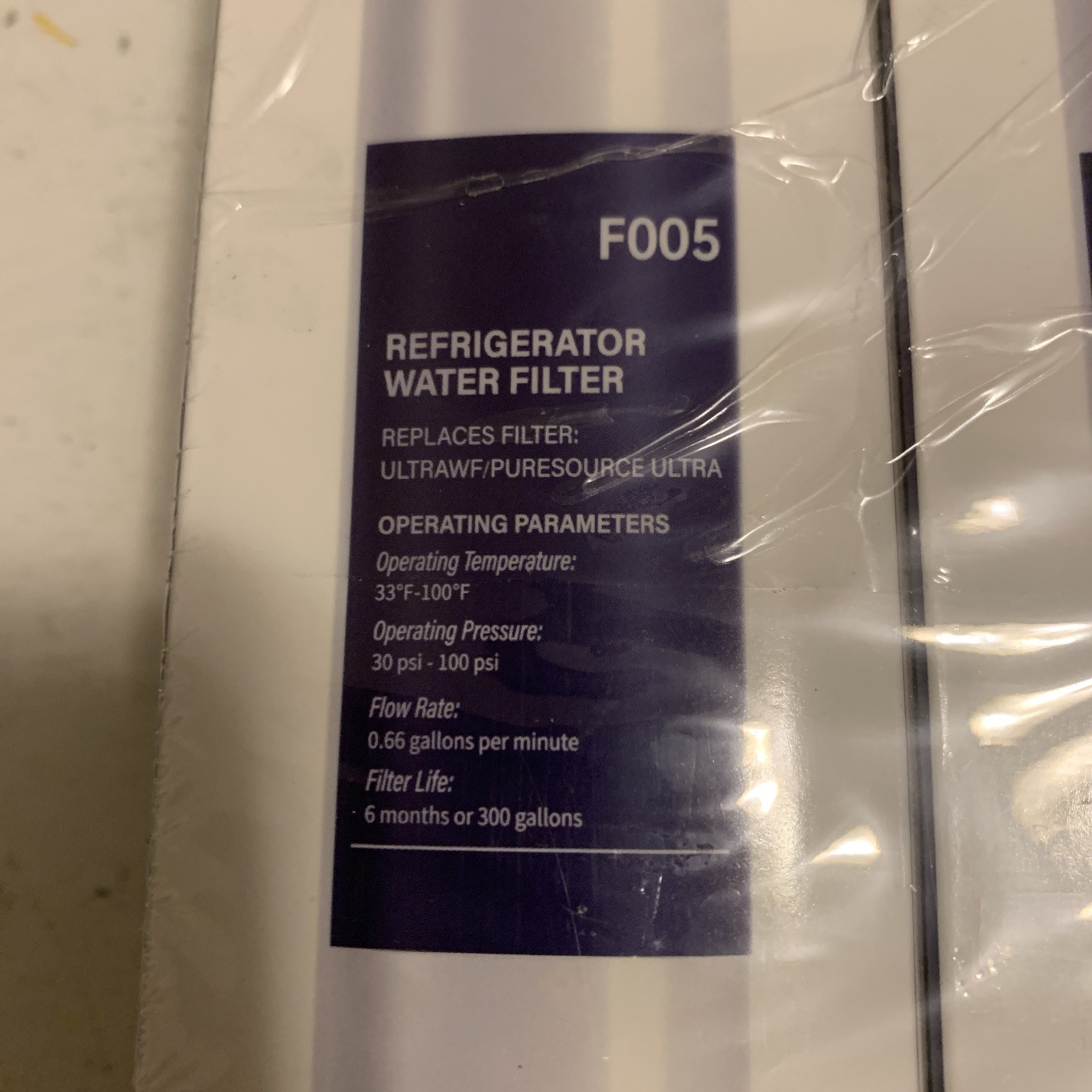 3 Frigidaire Kenmore H20 Replacement Water Filters ULTRAWF F005