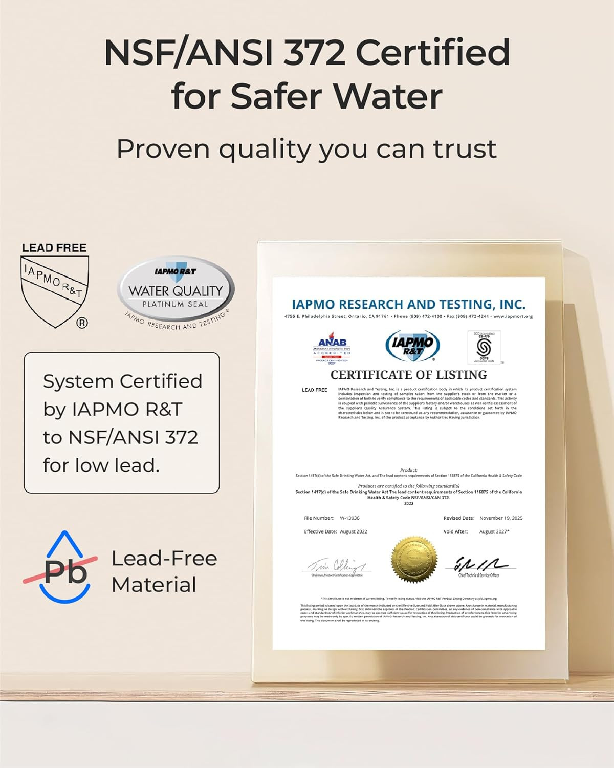 DLA under Sink Water Filter, No Drill Required, Reduces Chlorine, PFAS, Bad Tast
