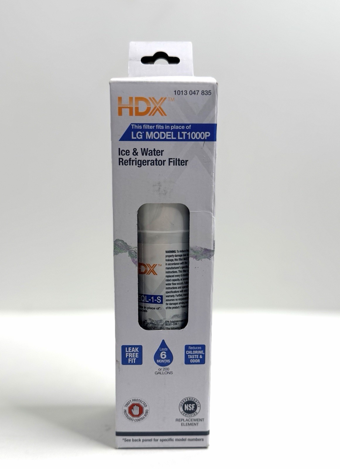 Refrigerator Water Filter, HDX Fits LG model LT1000P Open Box But Factory Sealed