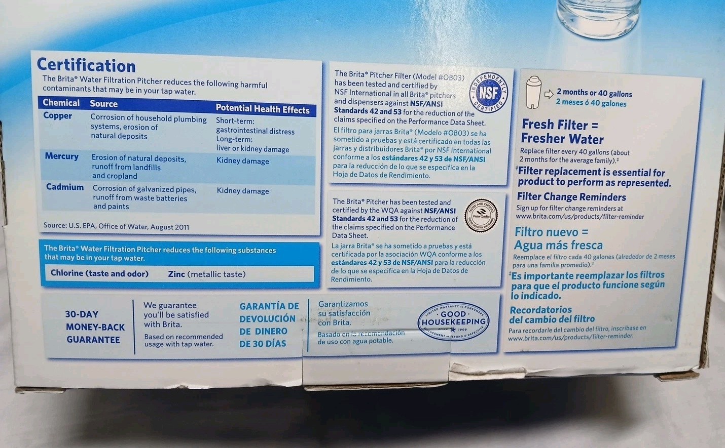 BRITA Grand Model 10 Cup Water Pitcher & Filter Oceania Model White – NEW in Box