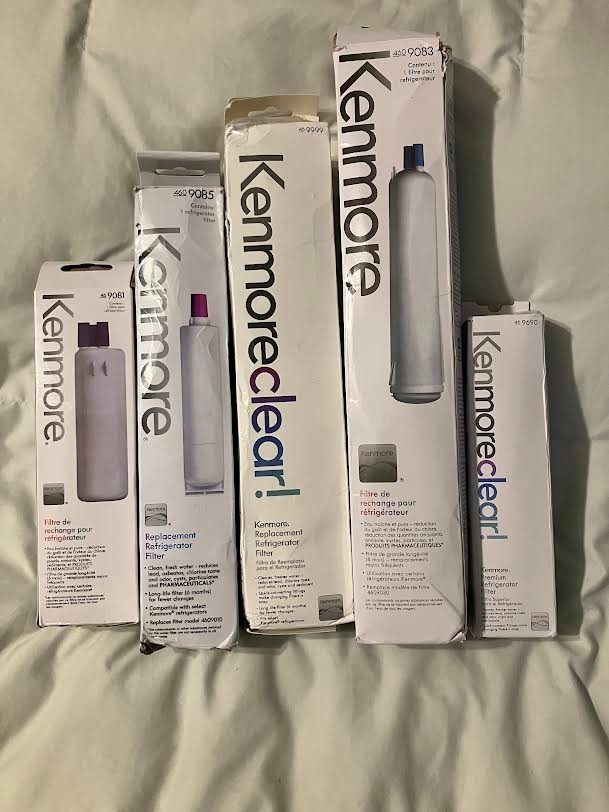 Lot of 5 Kenmore Replacement Filters-Variety-See model # in description-New