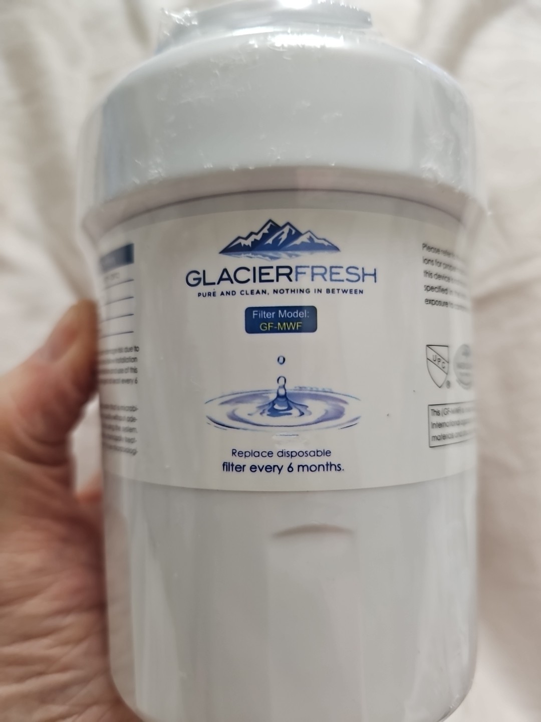 2 GLACIER FRESH GF-MWF Refrigerator Water Filter 200 gallons 30psi – 100psi FB 4