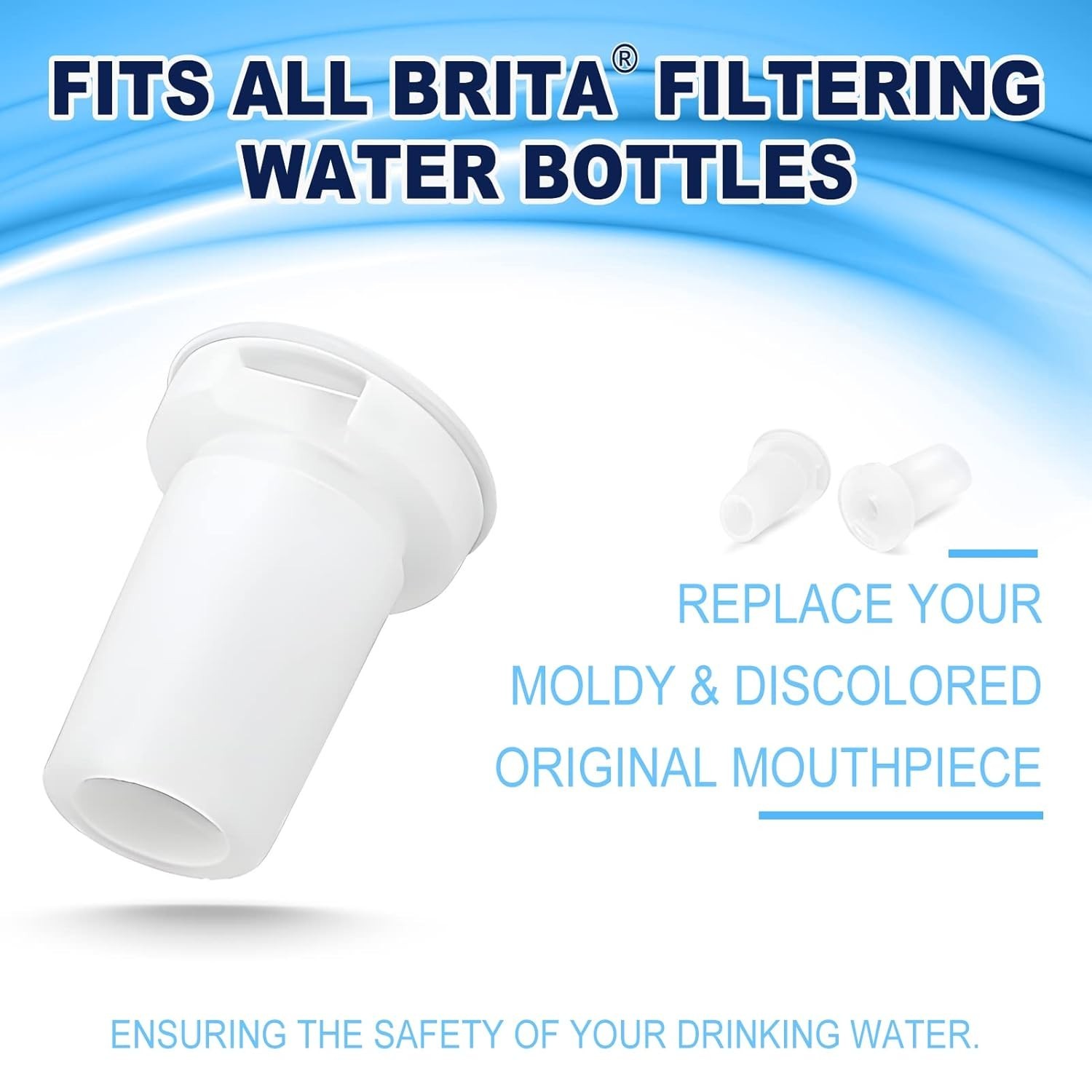 Brita 2In1 Water Bottle Filter & Mouthpiece Replacement – 2Pcs Filter & 2Pcs Bit