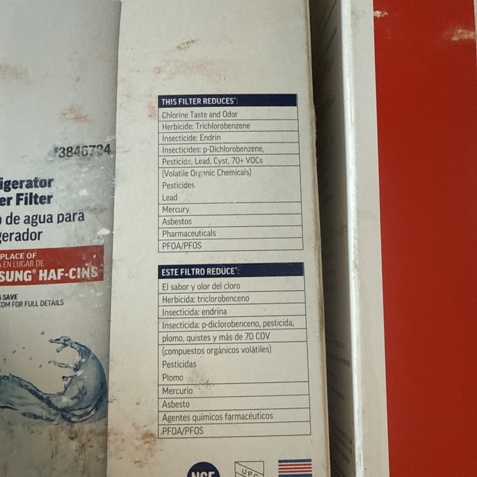 Project Source 3846784 Refrigerator Water Filter 4 Pack (2 Packs Of 2)