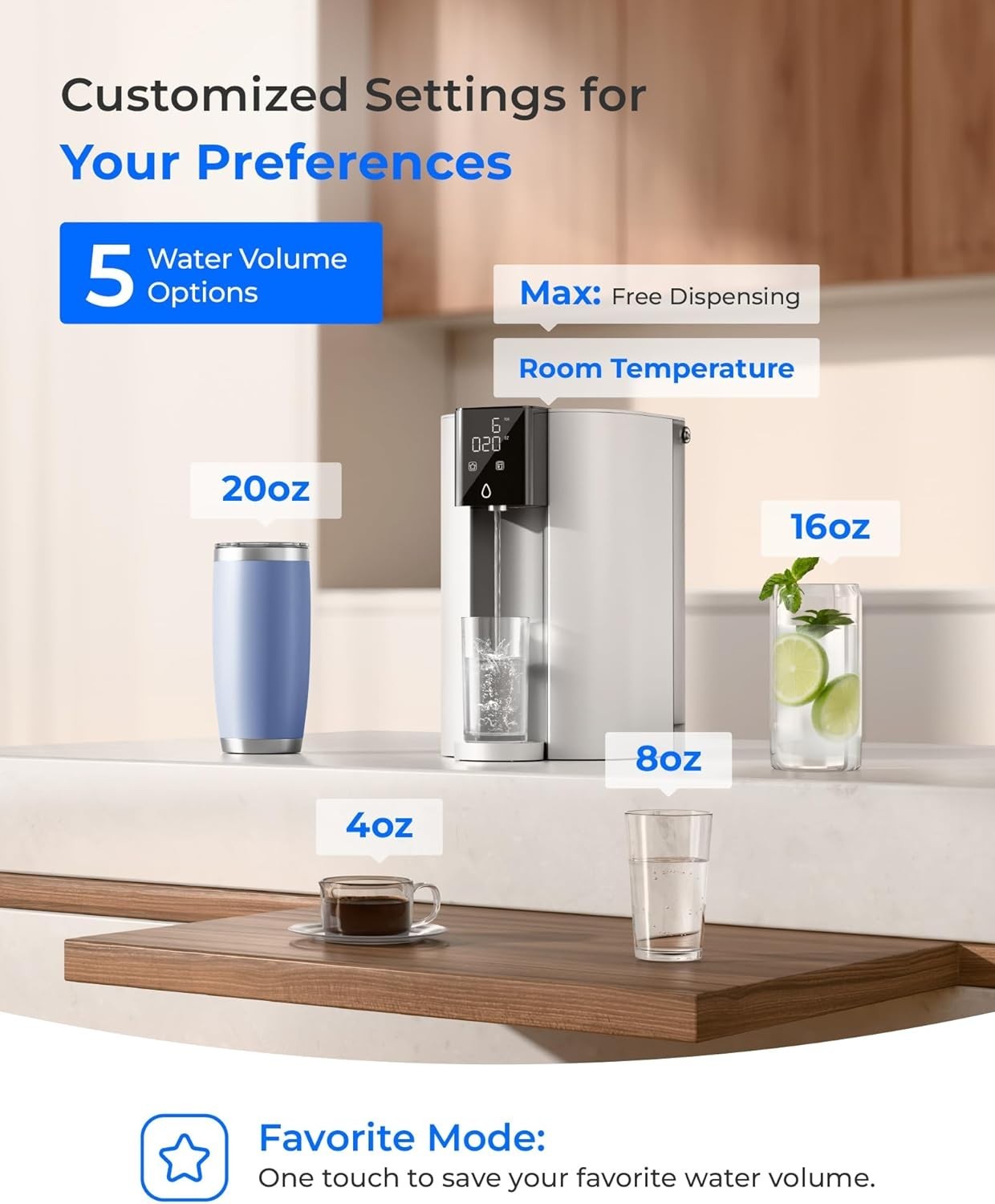 Waterdrop WD-C1S Countertop Reverse Osmosis System, NSF/ANSI 58 & 372 Certified