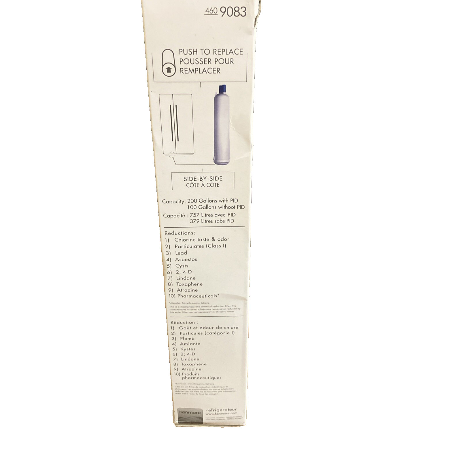 KENMORE 9083 Replacement Refrigerator Water/Ice Filtration Filter 4609083 NEW