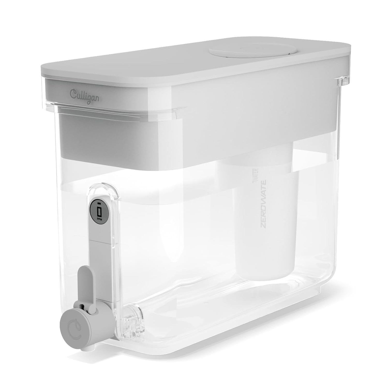 with ZeroWater Technology 32-Cup Water Filter Dispenser – Includes 5-Stage Ad…
