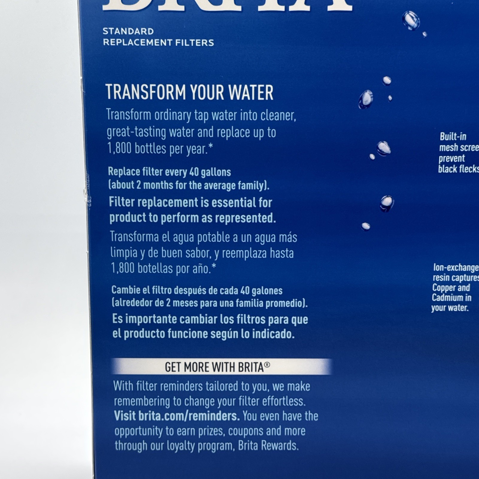 Brita Standard Replacement Filters Value Pack 10 Filters Inside Item #987554