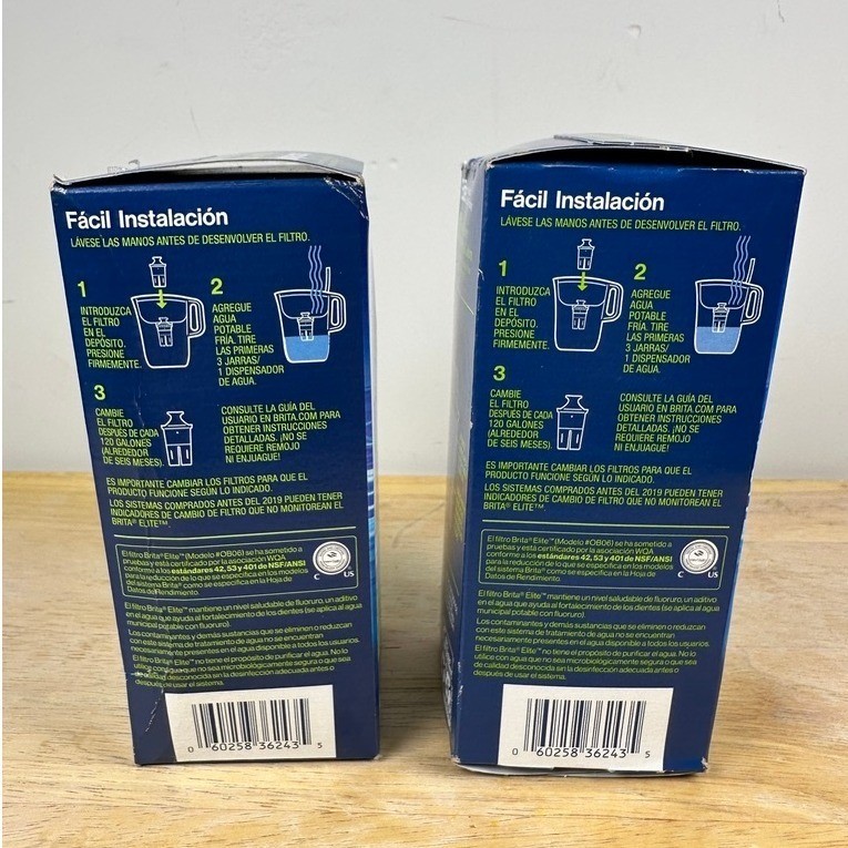 BRITA Elite Replacement Water Filter Set of 2 Advanced CarbonCore SEALED