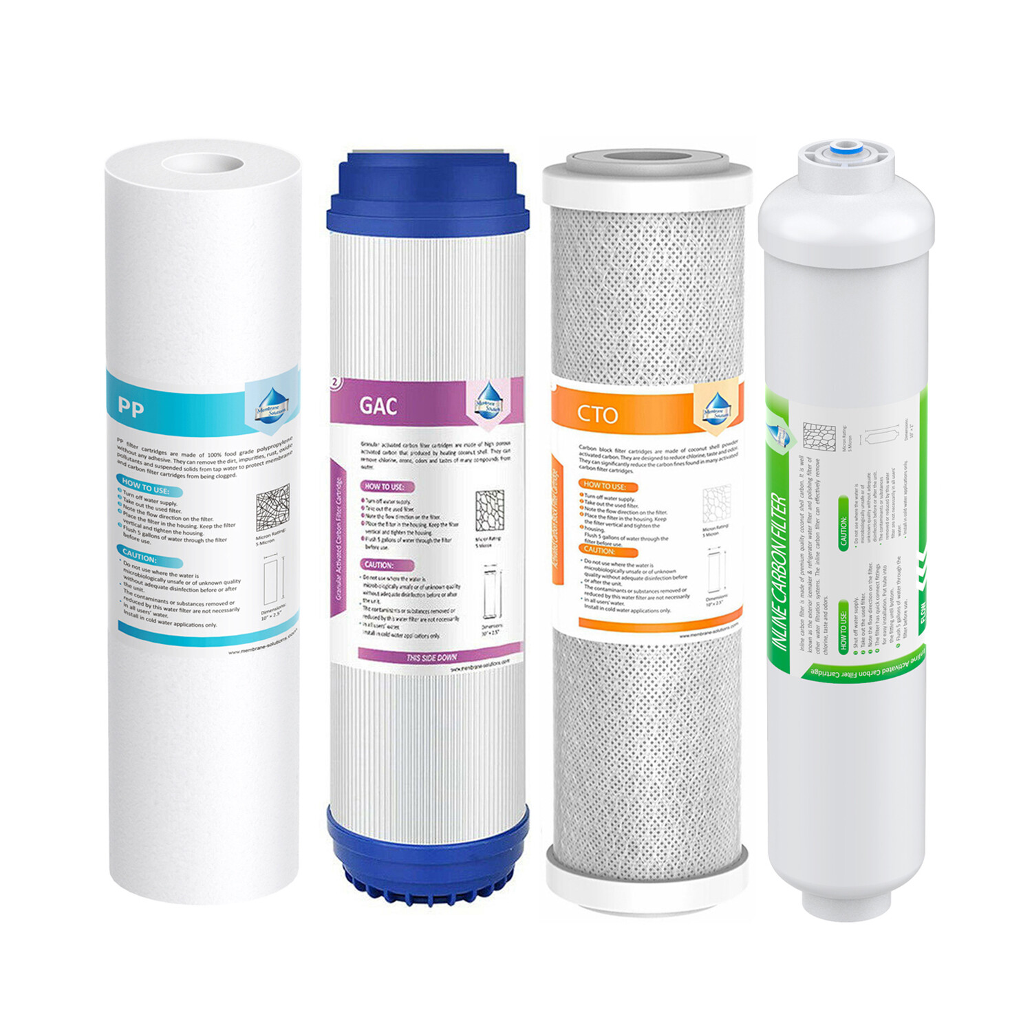 7 Pack 5 Stage Reverse Osmosis System Water Filter Home RO Cartridges 1-Year Set