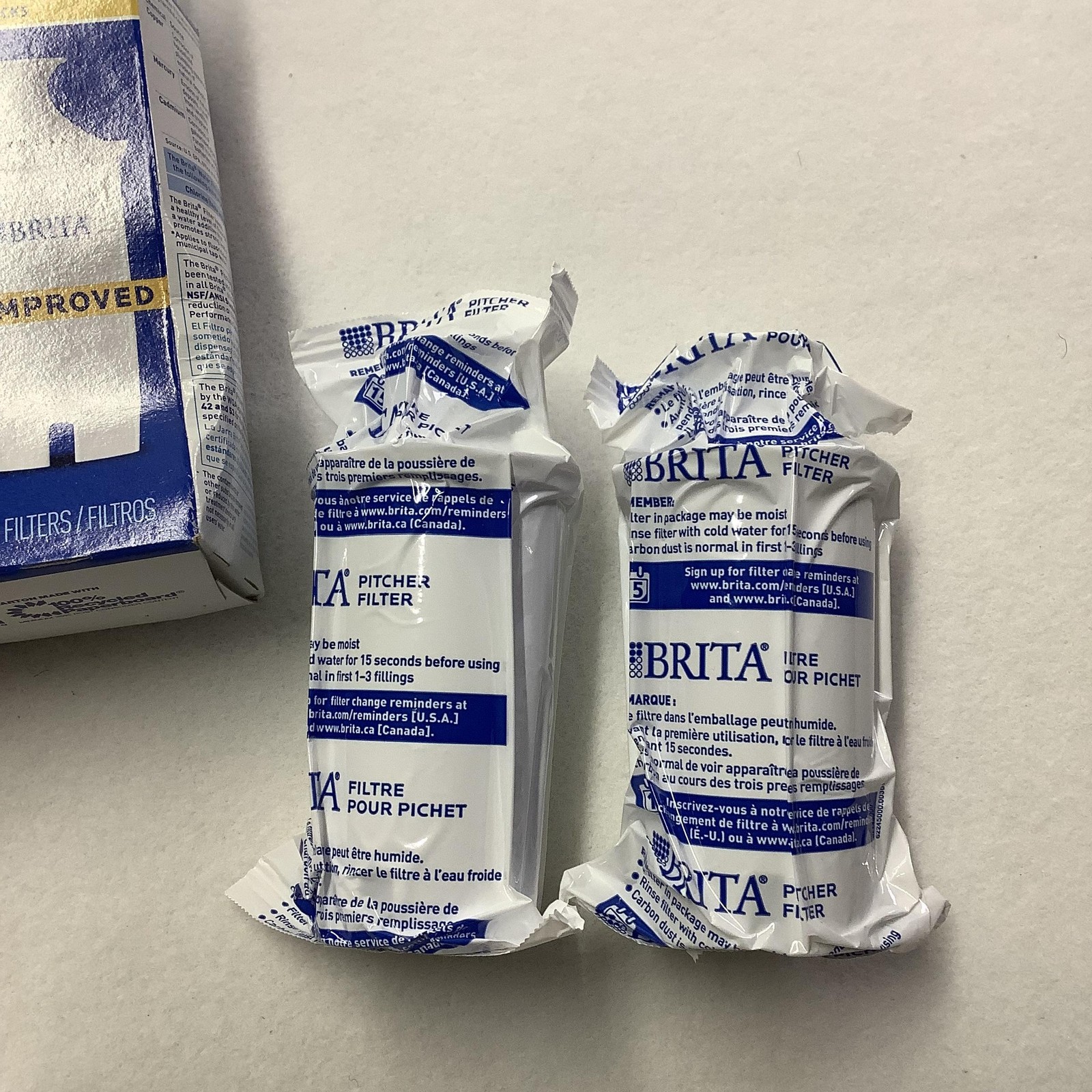 Brita Advanced Pitcher Replacement Water Filters 2 Pack White Open Box
