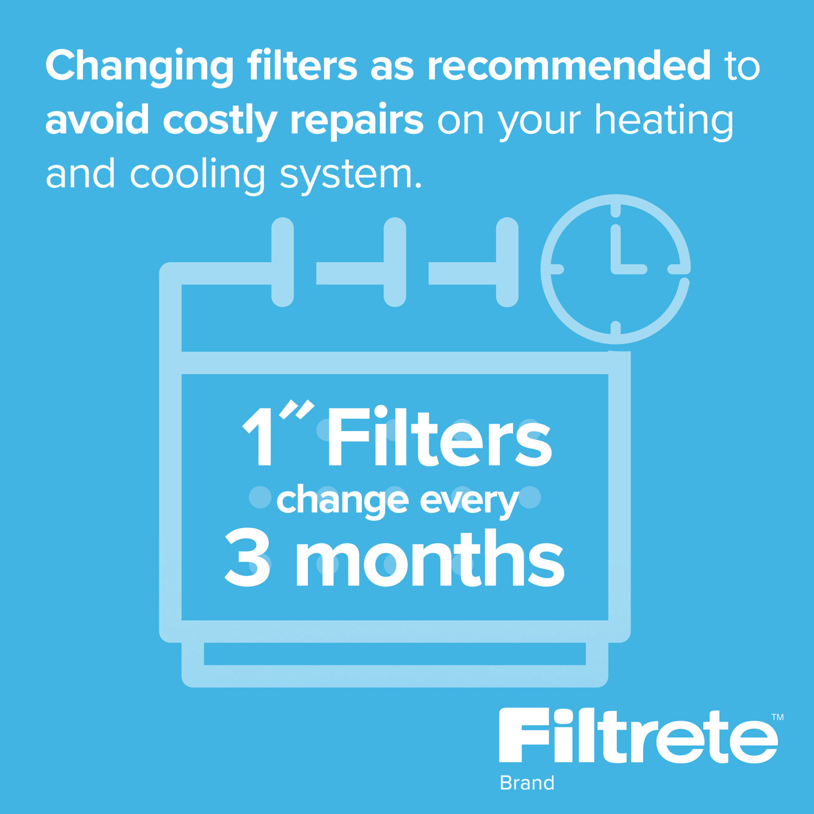 Filtrete High Performance Air Filter 1500 MPR 2015DC-4, 25 in x 25 in x 1 in