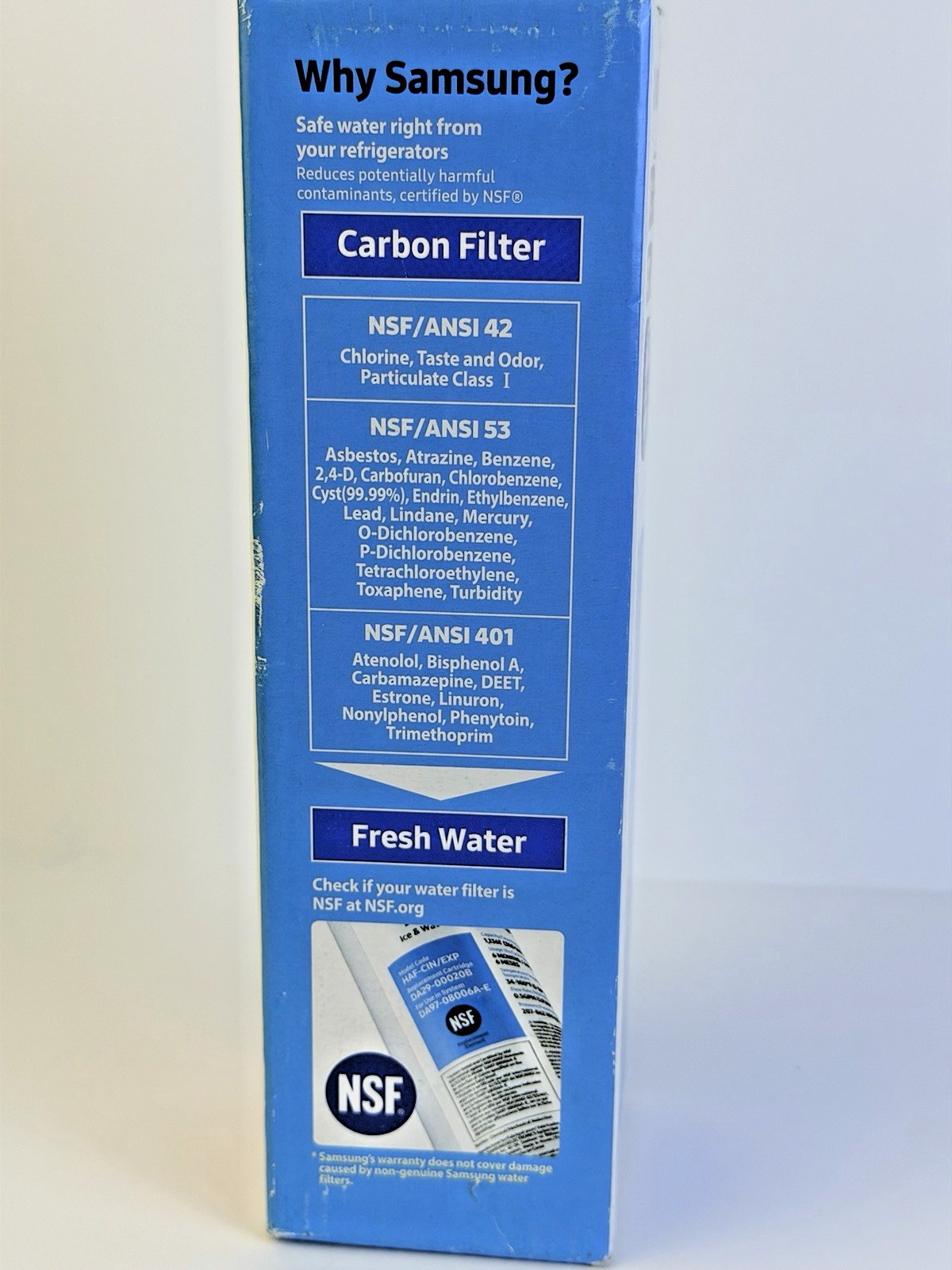 Samsung DA29-00020B HAF-CIN/EXP Refrigerator Ice Water Filter Da97-08006A-1