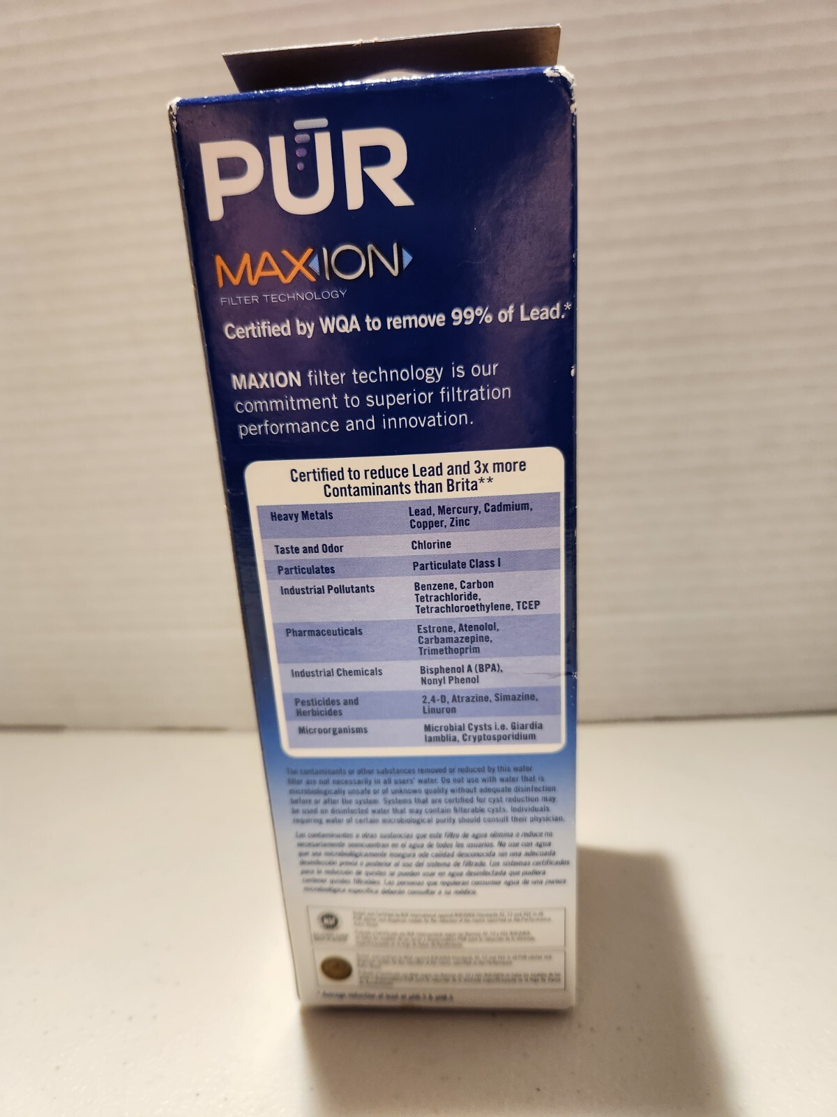 PUR Maxion Lead Reduction Replacement Pitcher Filter Fits Any PUR Pitcher 40 gal