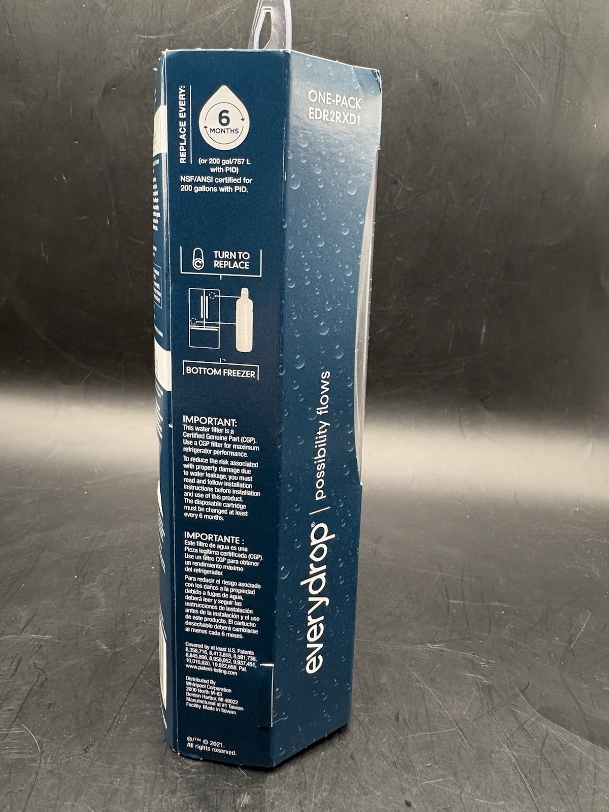 EveryDrop #2 Refrigerator Ice Water Filter Replacement