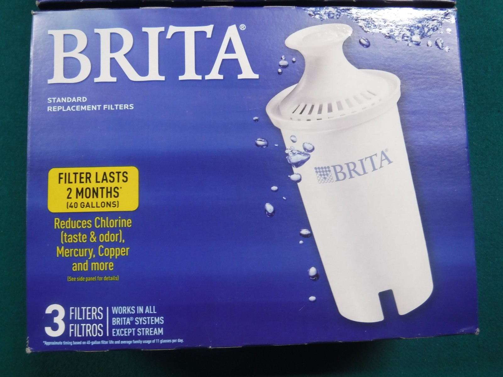 BRITA Standard Replacement Filters 2 Packs Total of 6 Filters