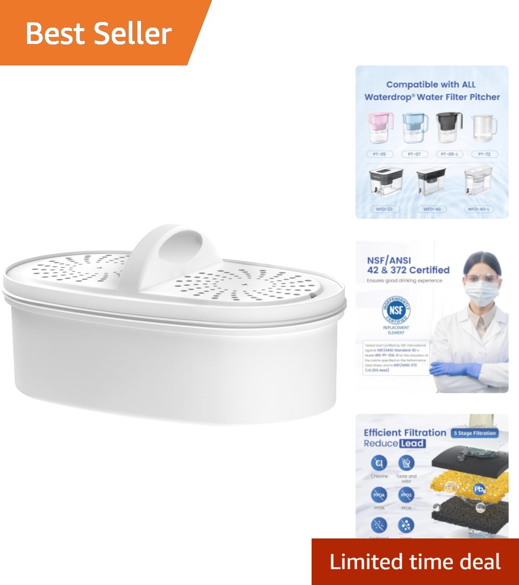 High Flow Rate Water Filter Replacement for Waterdrop – Lasts Up to 200 Gallons