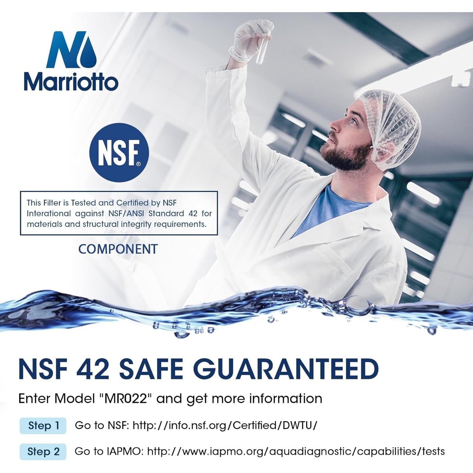 Marriotto MR022 EPTWFU01 Replacement Refrigerator Water Filter Sealed
