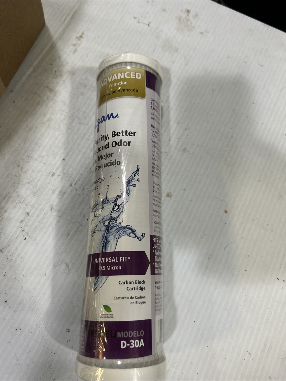 Culligan D-30A Under Sink Drinking Water Replacement Filter Cartridge Universal