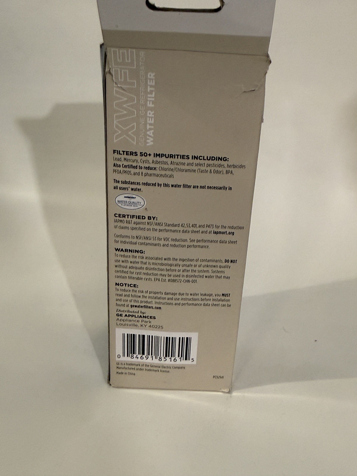 Genuine GE XWFE Refrigerator Water Filter White Without Chip New