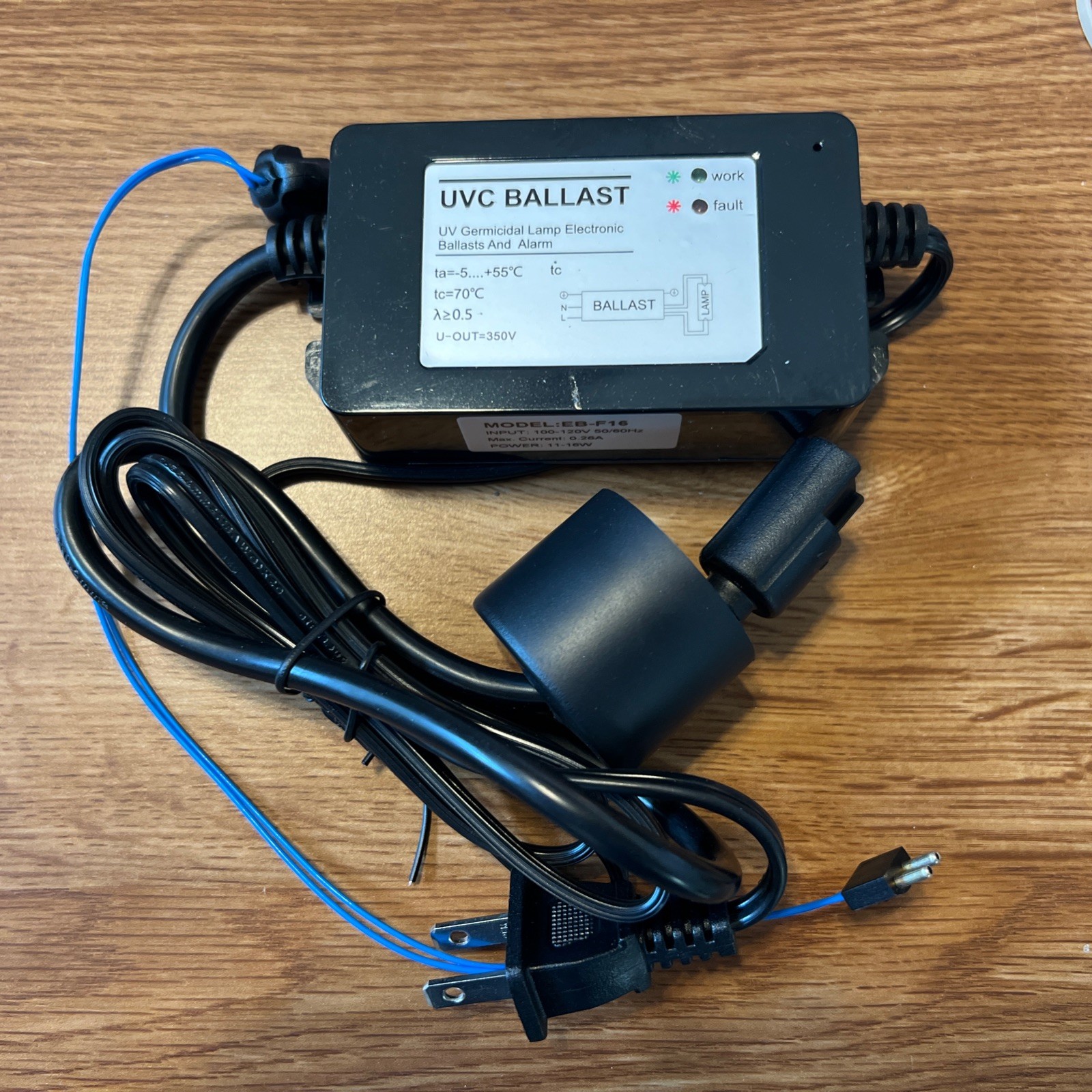 UVC Ballast for 16W Ultraviolet Light Water Purifier Sterilizer Reverse Osmosis