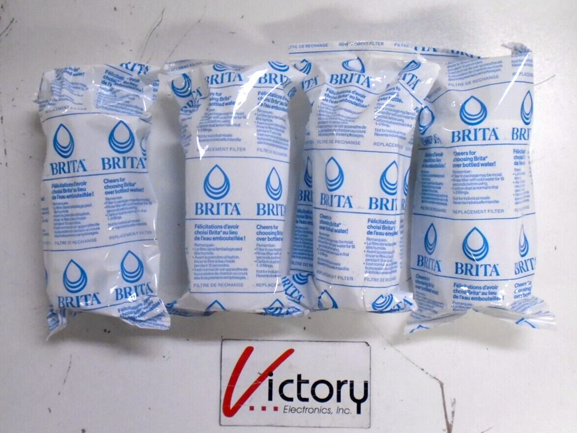 NIOB Genuine Brita Standard Pitcher Replacement Filters 4-PACK | OB03 | SEALED