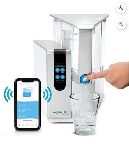AquaTru Classic Smart Countertop Water Filtration 4-Stage RO V.Clean w filters