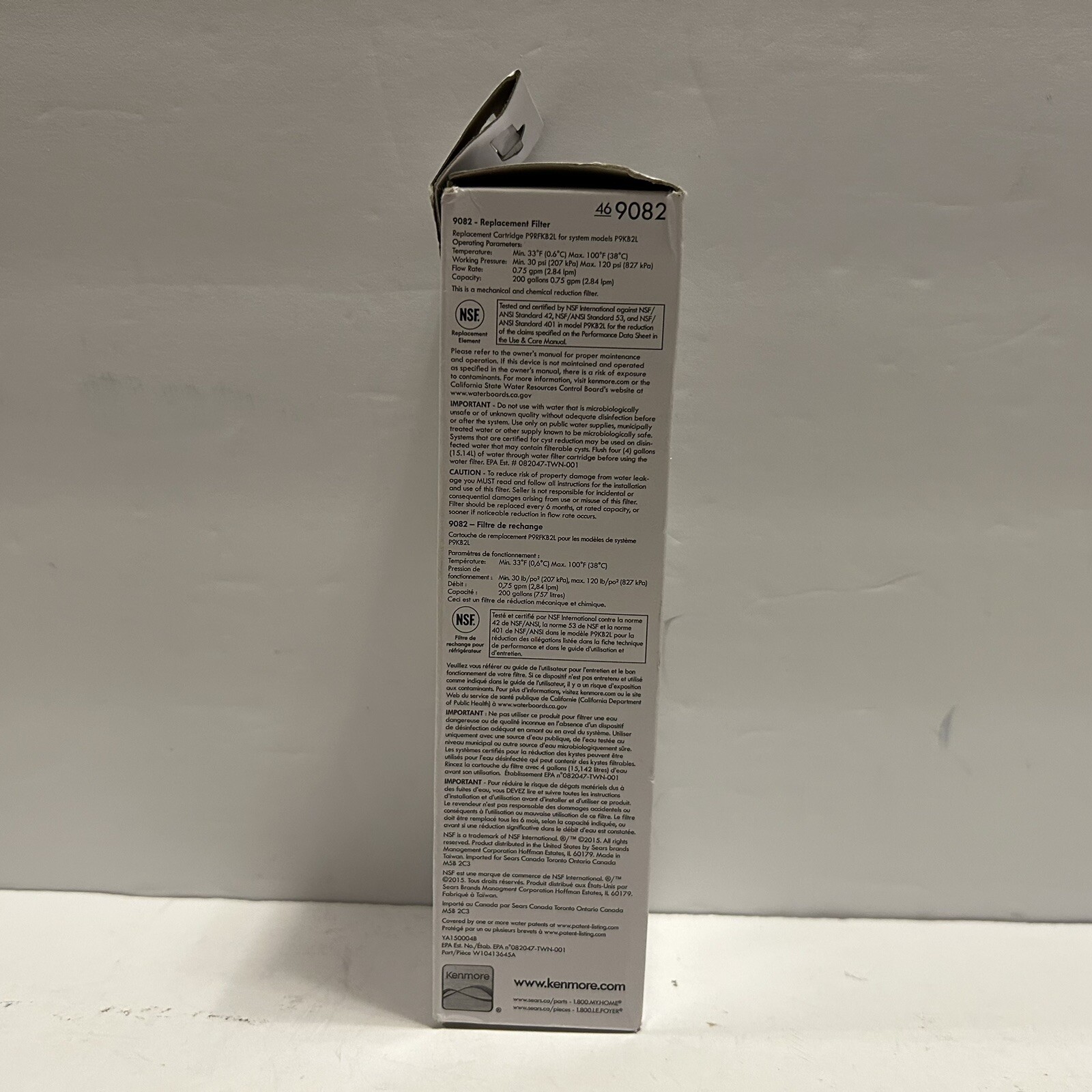 9082 Replacement Refrigerator Filter for Kenmore Genuine 46-9082