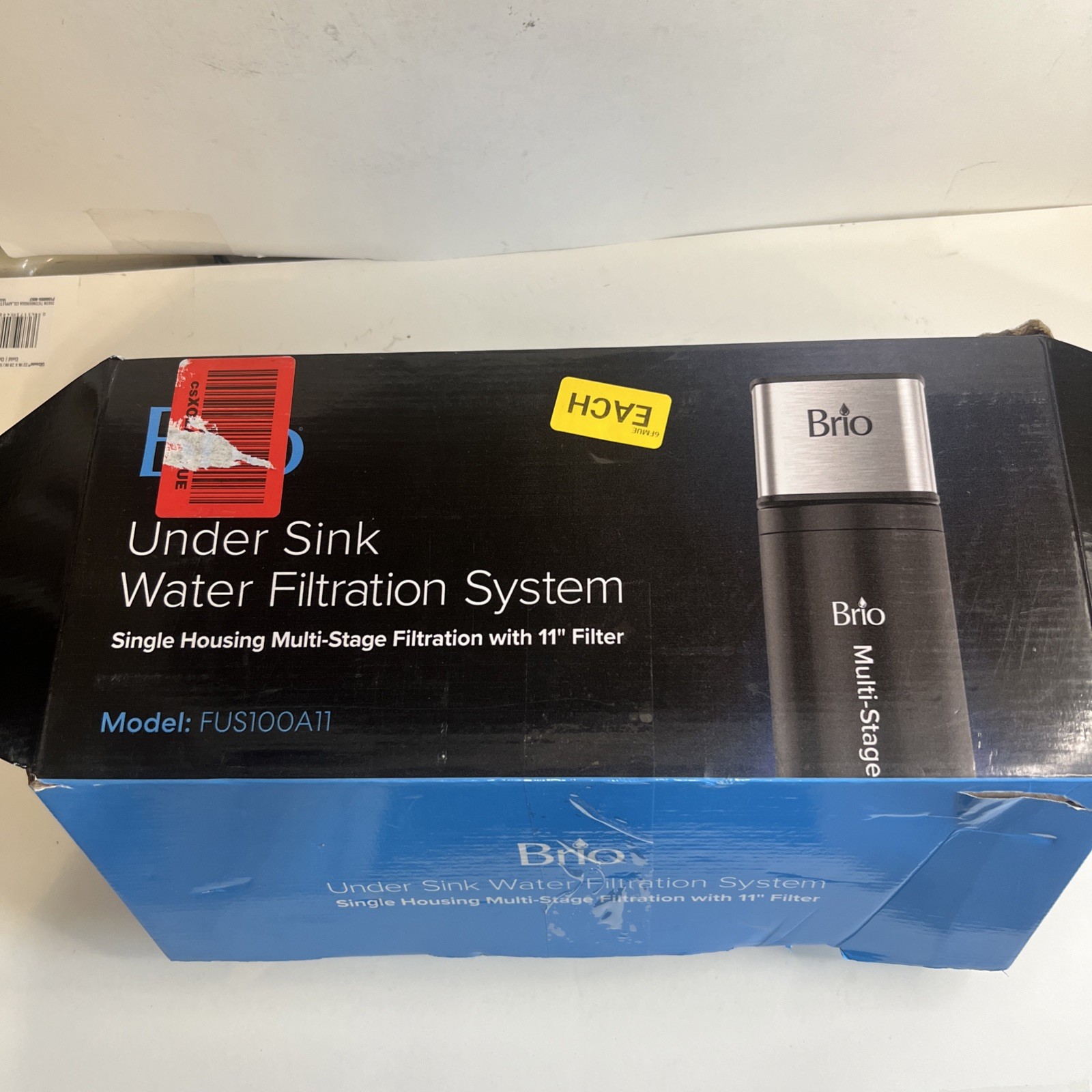 Brio 11″ Under Sink Water Filter System for Kitchen & Bathroom Faucet **READ**