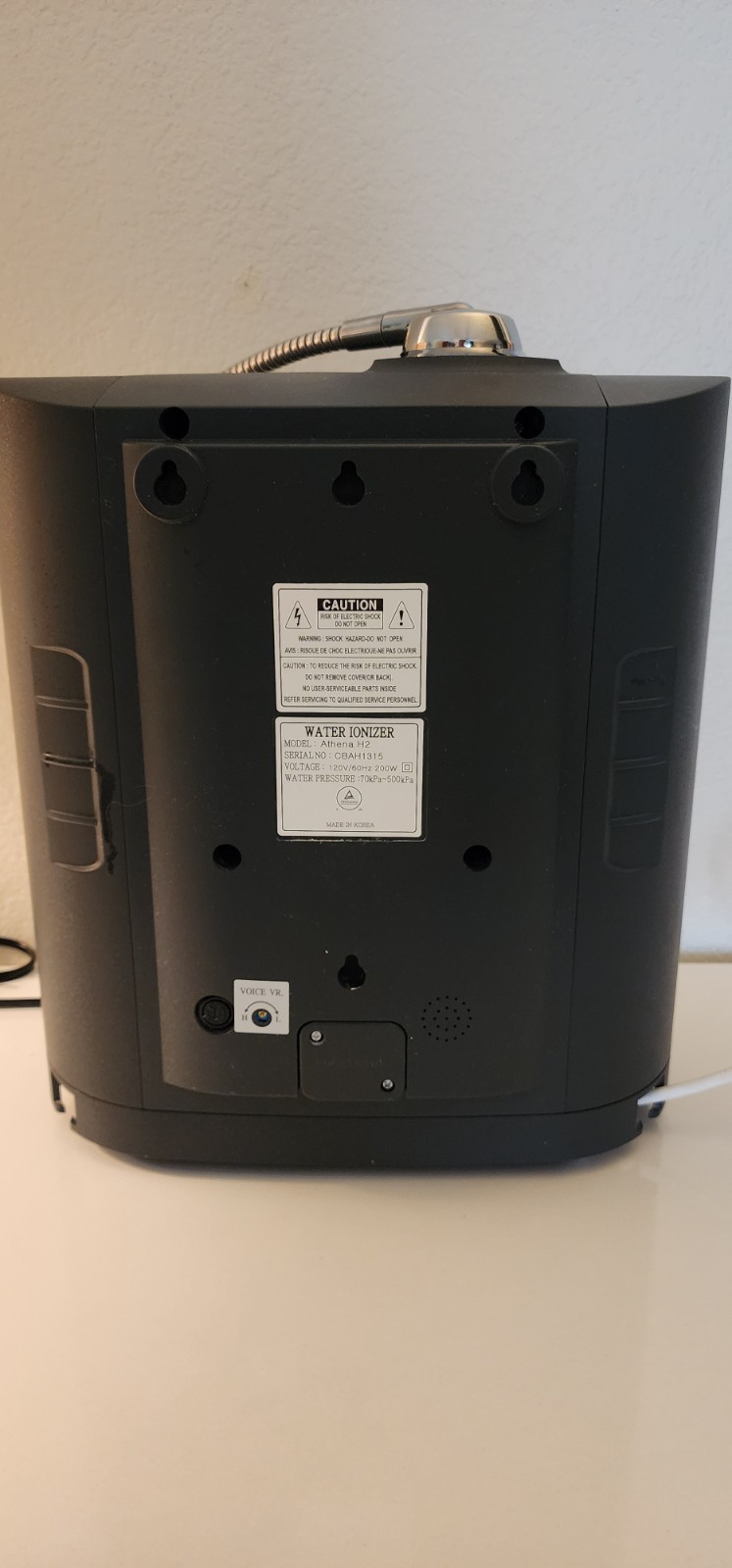 Athena H2 AlkaViva Water Ionizer Machine-Alkaline Water Sys-Used -No Filters