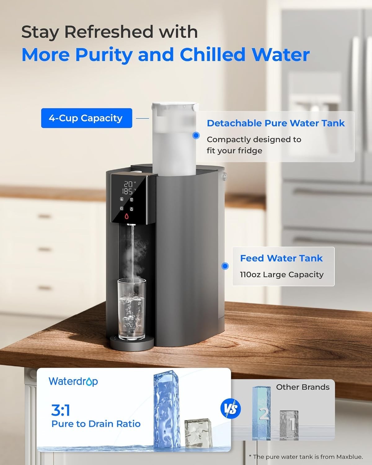 [Instant Hot] Waterdrop CoreRO Reverse Osmosis System, 6 Stage, WD-C1H
