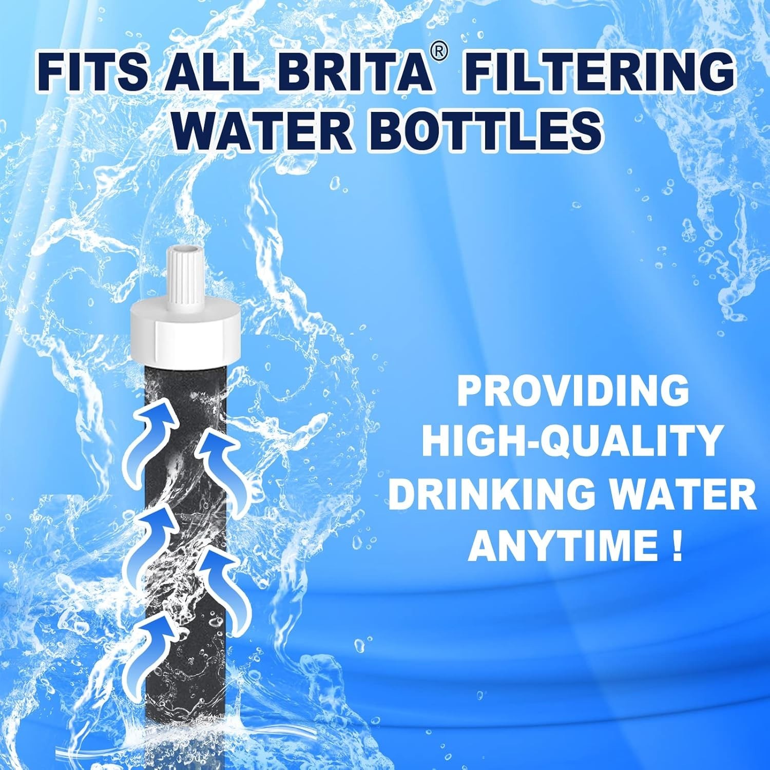 Brita 2In1 Water Bottle Filter & Mouthpiece Replacement – 2Pcs Filter & 2Pcs Bit