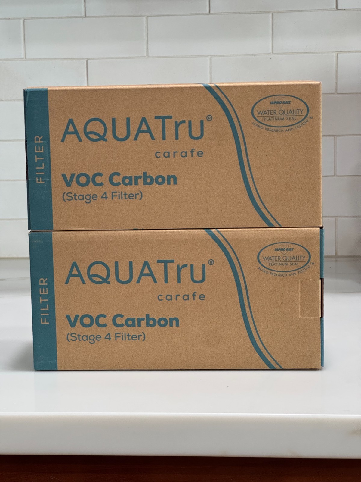 2 pack of AquaTru Carafe VOC Carbon Filter (Stage 4)