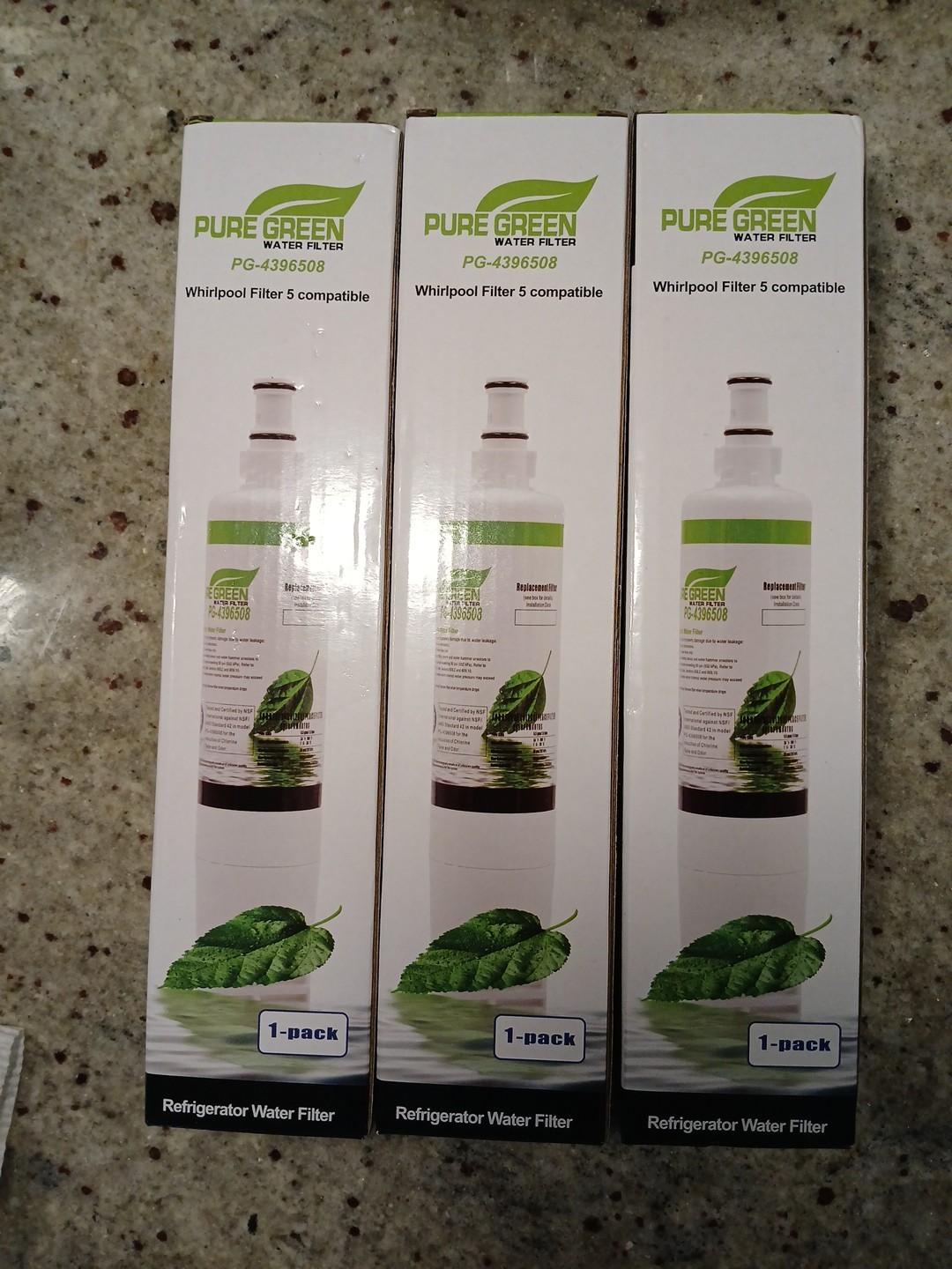Pure green For LG & KENMORE LG LT800P Refrigerator Water Filters 3 Sealed Pack