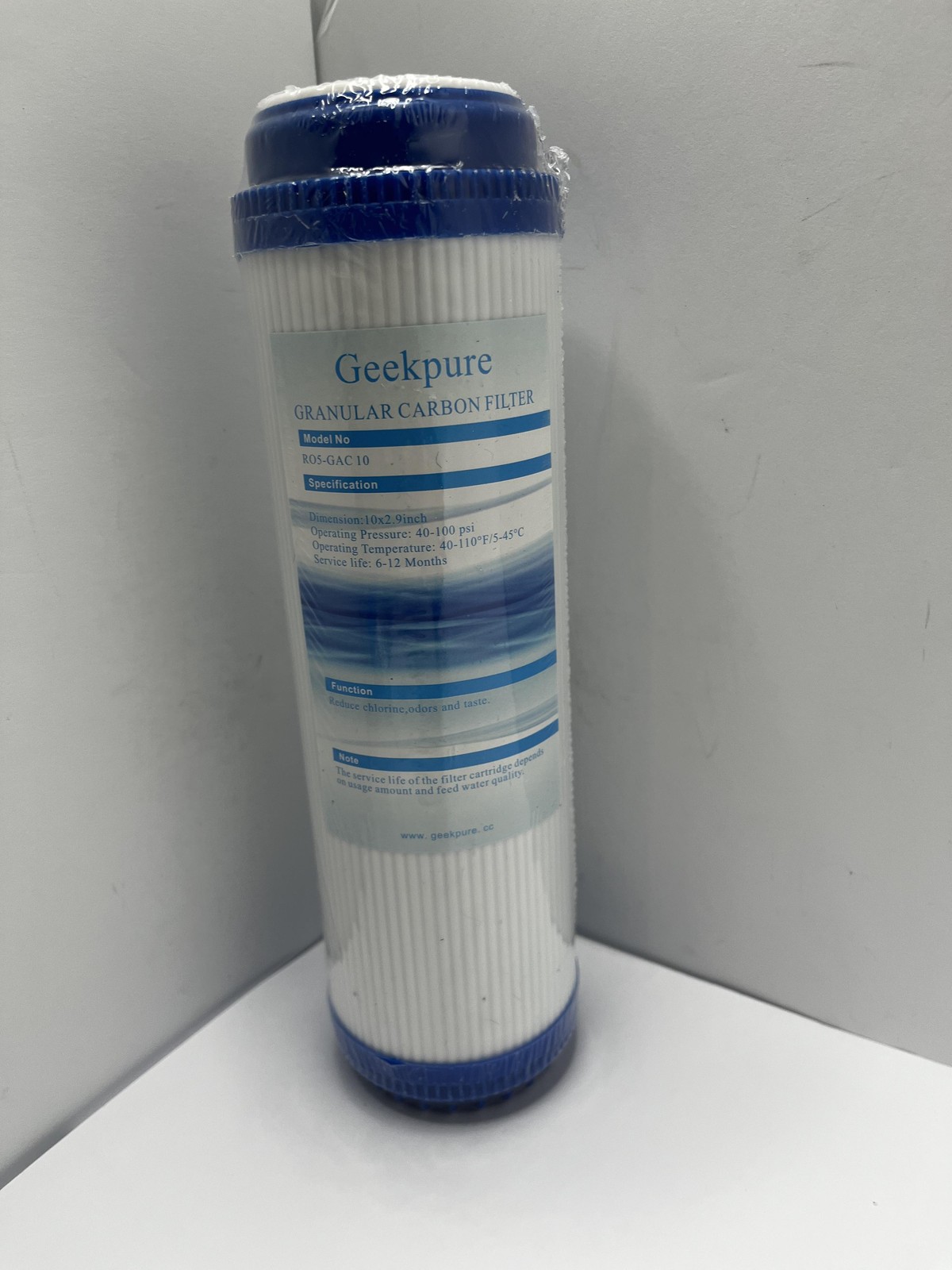 Geekpure RO5-GAC 10 Granular Carbon Water Filter Cartridge For Samsung Aquarius