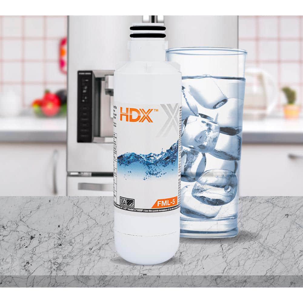 HDX FML-5 Refrigerator Water Filter Replacement for LG Model LT1000P (2-Pack)