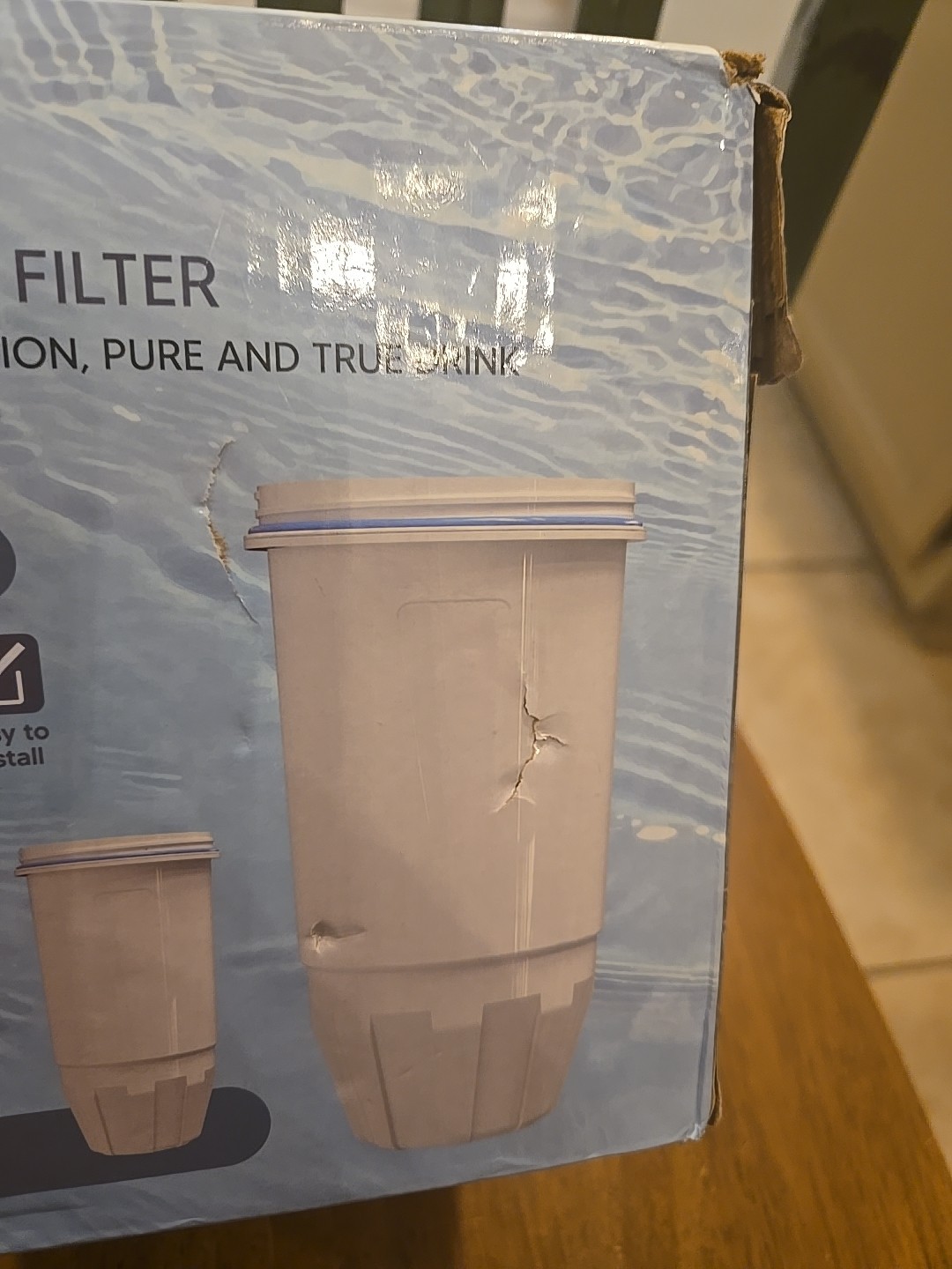 4x Water Filter Replacement for Zero Water ZR-017, ZR-001 Pitcher Water Filter