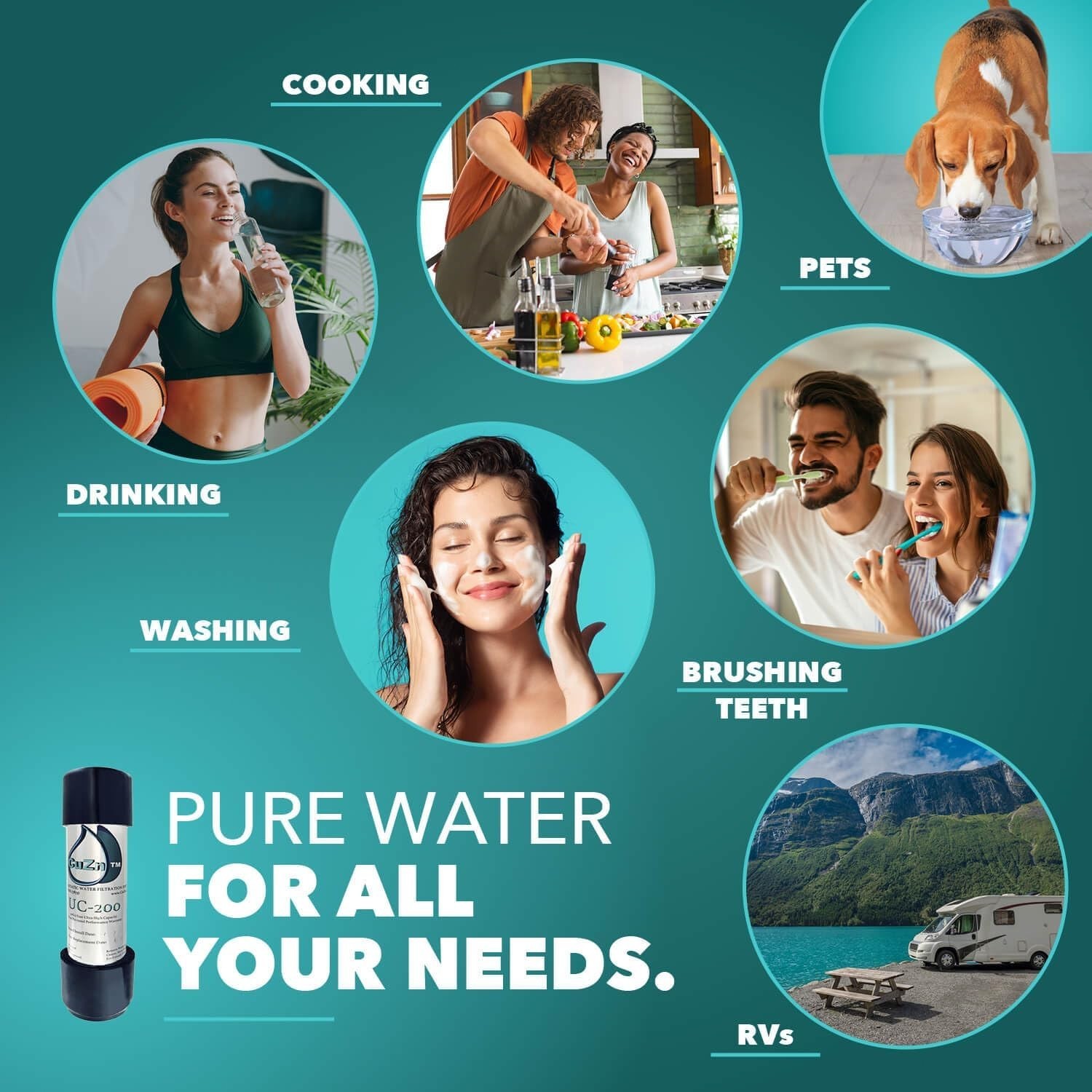 Under Sink Water Filter for Sink Faucet, 5 Year Filter Life, NSF/ANSI 42 & 372 C