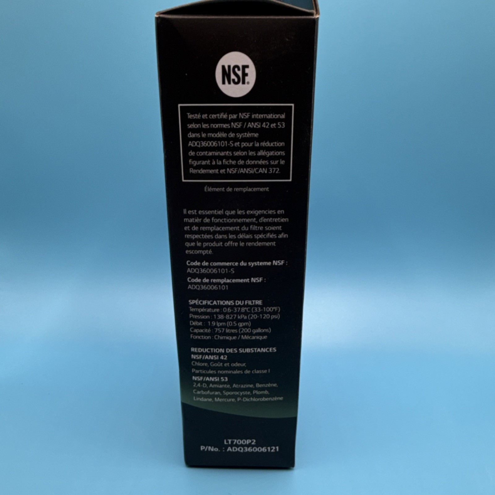 LG – LT700P2 Refrigerator Water Filter 2 Pack